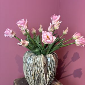 Bosje tulpen parkiet zacht rose