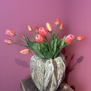 Bosje tulpen enkel zalm
