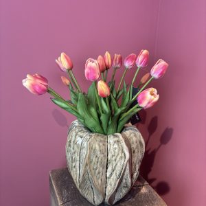 Bosje tulpen enkel zalm rose